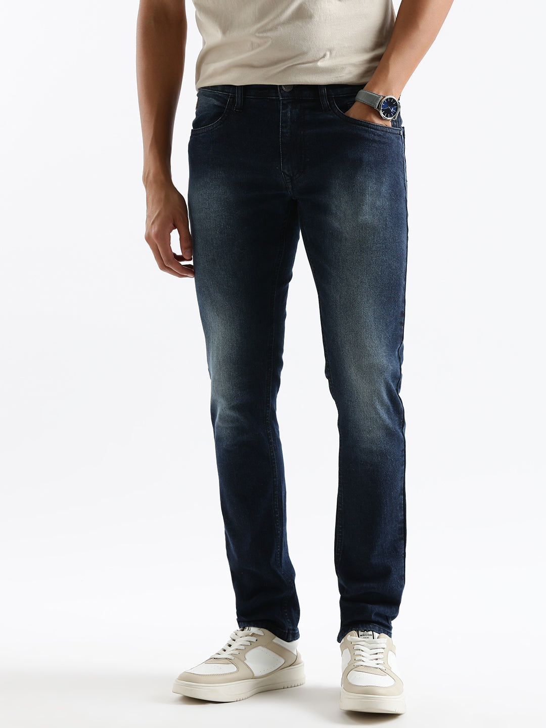 Faded Blue Slim Fit Jeans