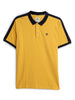 Classic Yellow Shoulder Stripe Polo T-Shirt