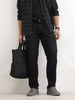 Classic Faded Straight Fit Denim Jeans | Black