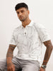 Classic Slim Fit AOP Polo T-Shirt | Off White