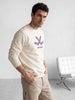 Comfort Fit Placement Printed T-Shirt | Off White