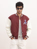 Relaxed Fit Bomber Jacket | Maroon