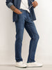 Faded Slim Fit Denim Jeans | Blue