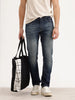 Slim Fit Faded Denim Jeans | Blue