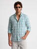Checkered Full Sleeve Shirt | Light Green