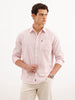 Classic Slim Fit Striped Shirt  | Pink