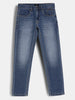 Faded Skinny Crop Denim Jeans | Light Blue