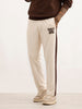 Regular Fit Placement Printed Knitted Sweatshirt | Beige | WWKJ3372M
