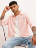 Slim Fit Striped Embroidery Detail Shirt | Pink | WSH01FSSL7062W