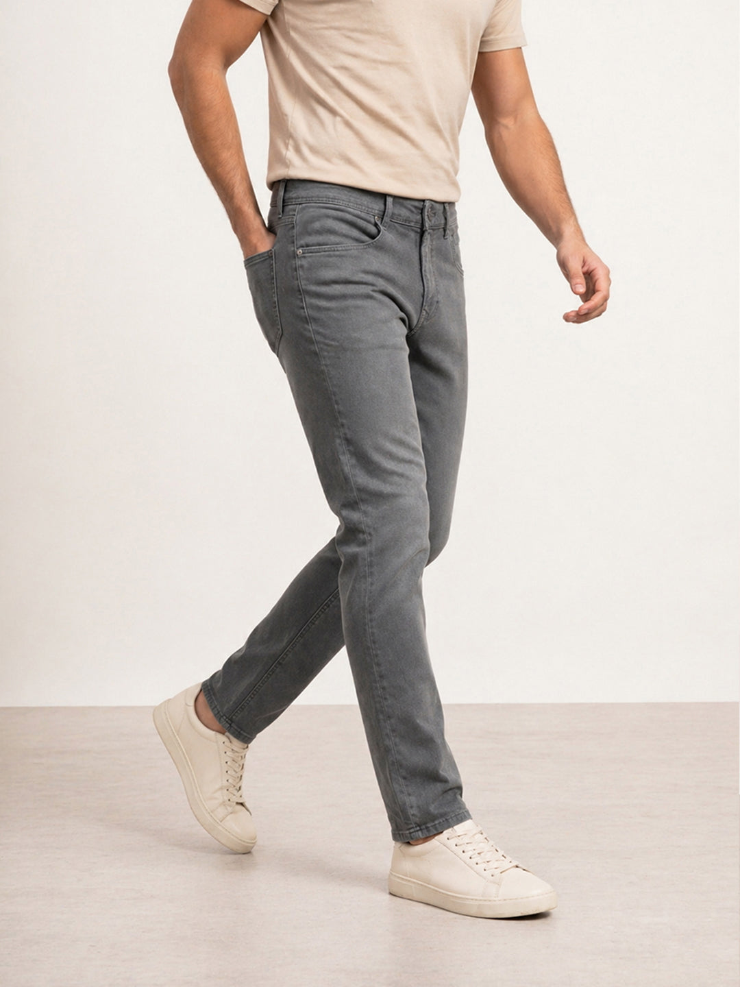 Slim Fit Denim Jeans | Grey