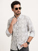 Slim Fit AOP Full Sleeve Shirt | Grey
