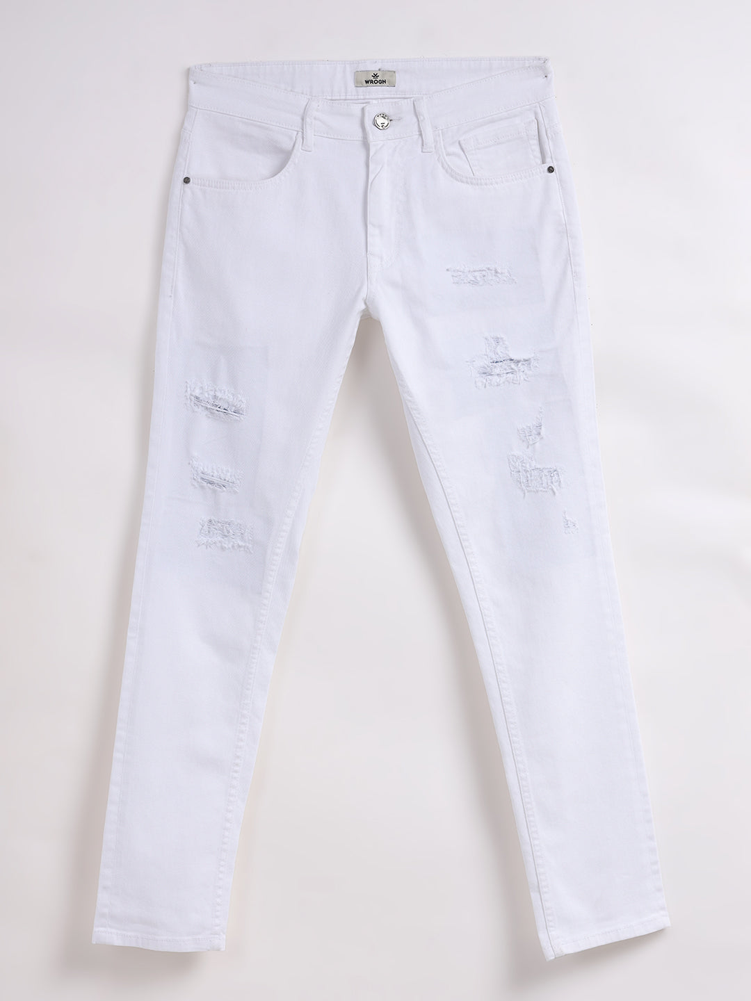 Prime White Slim Tapered Jeans