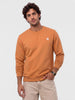 Solid Placement Printed Sweatshirt | Orange