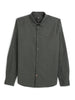 Solid Olive Cotton Linen Shirt