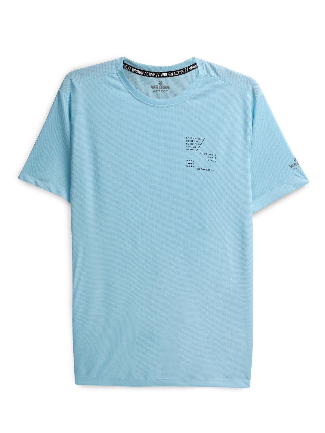 Turquoise Active Placemented Print T-Shirt