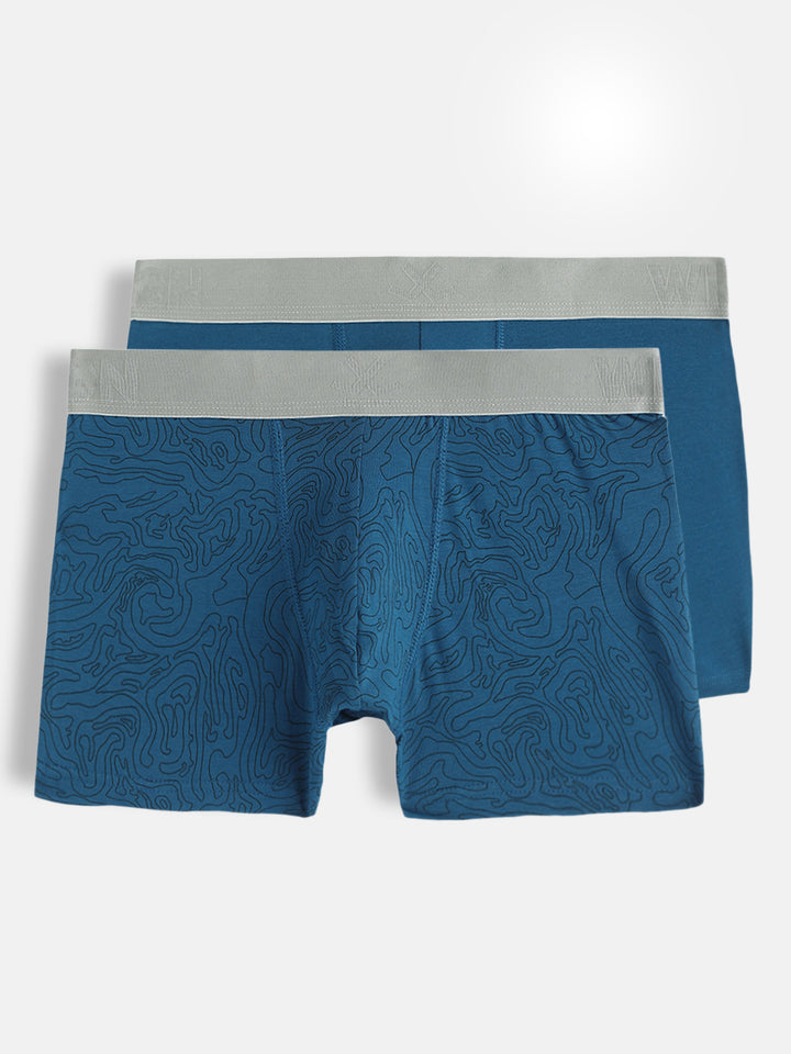 Pure Comfort Solid & Print 2-Pack Trunks