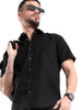 Short Sleeve Solid Black Shirt