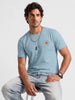 Slim Fit Placement Printed T-Shirt | Light Blue | WVTS9003MP_J26M