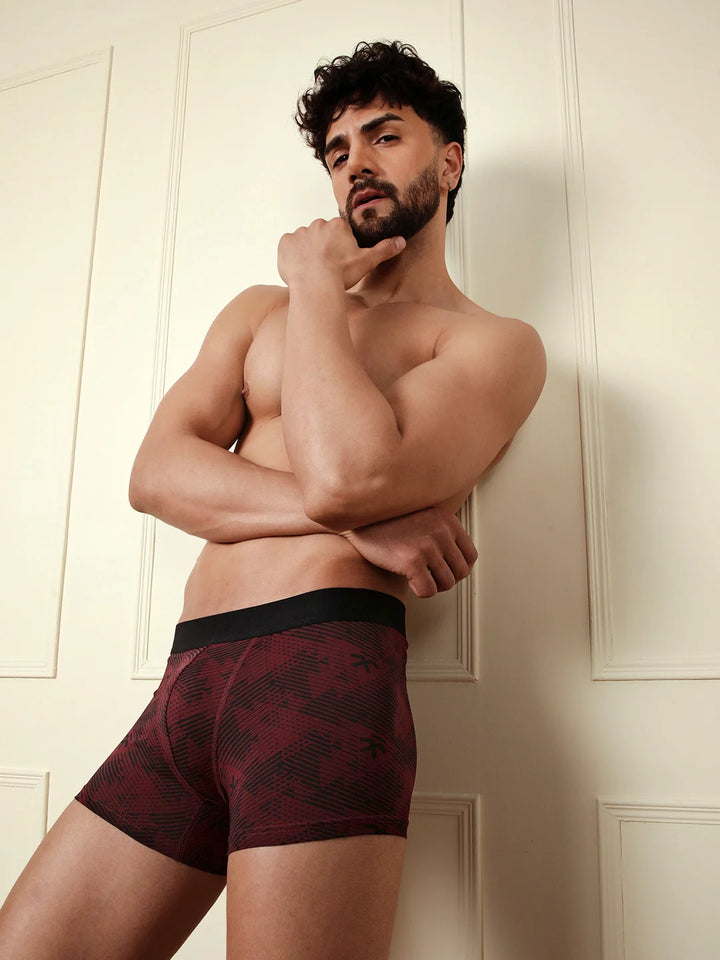 Printed Maroon 1-Pack Trunk