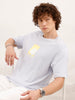 Comfort Fit Puffer Printed T-Shirt  | Blue