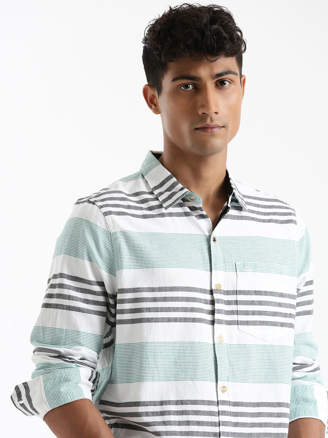Spaced Stripes Casual Shirt