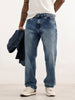 Washed Anti Fit Denim Jeans | Light Blue