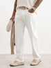 Solid Anti Fit Denim Jeans | White
