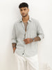 Classic Slim Fit Striped Shirt | Light Green