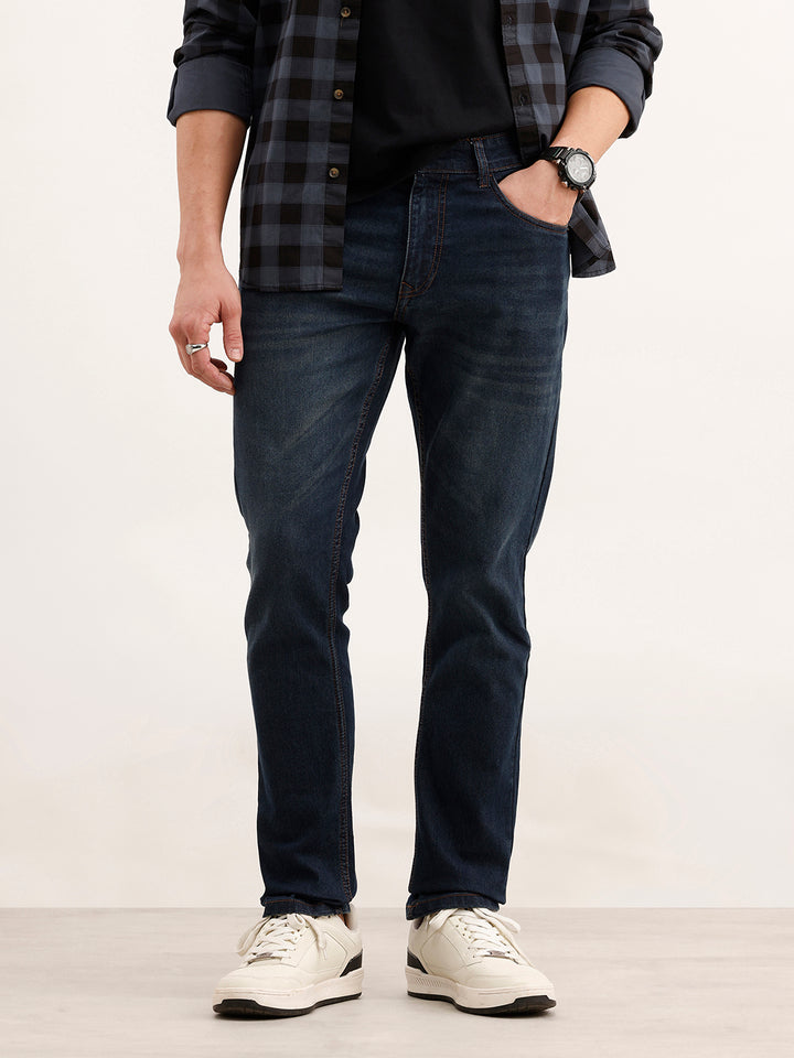 Slim Fit Denim Jeans  | Dark Blue