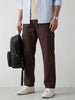 Loose Fit Denim Cargos | Brown