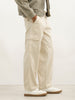Solid Loose Fit Cargo Trouser | Beige