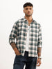 Regular Fit Checkered Shirt | Green