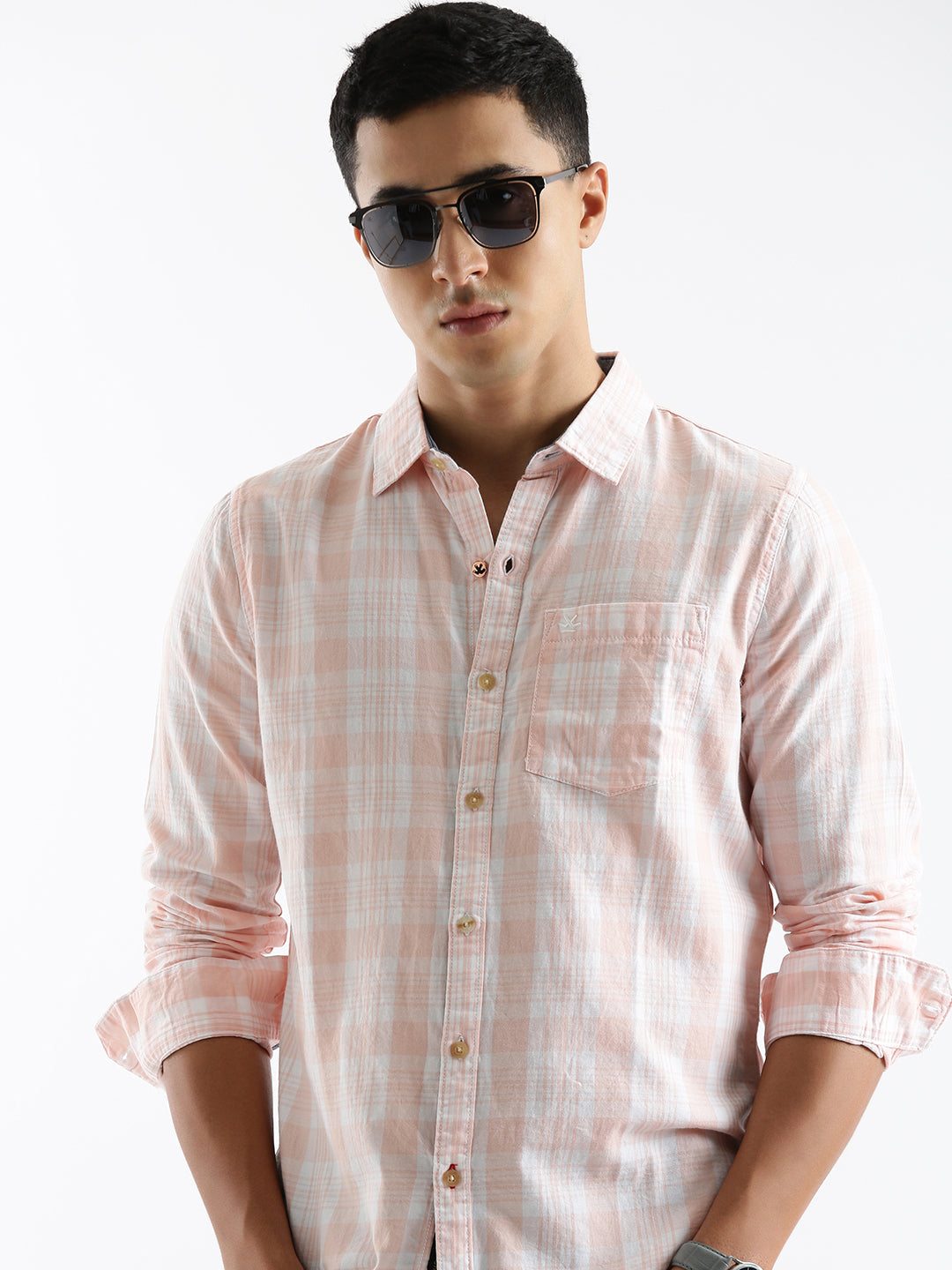 Light Checked Casual Shirt