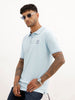Slim Fit Tipping Collar Polo T-Shirt | Light Blue