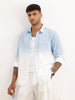 Regular Fit Gradient Printed Shirt | Blue