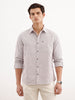 Classic Regular Fit Striped Shirt  | Brown