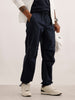 Classic Solid Loose Fit Trousers | Dark Blue | WWTR4019M