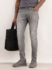 Faded Slim Fit Denim Jeans | Grey | WUJN2624F
