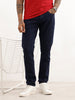Solid Slim Fit Denim Jeans | Dark Blue