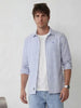 Solid Stretch Slim Fit Shirt | Blue
