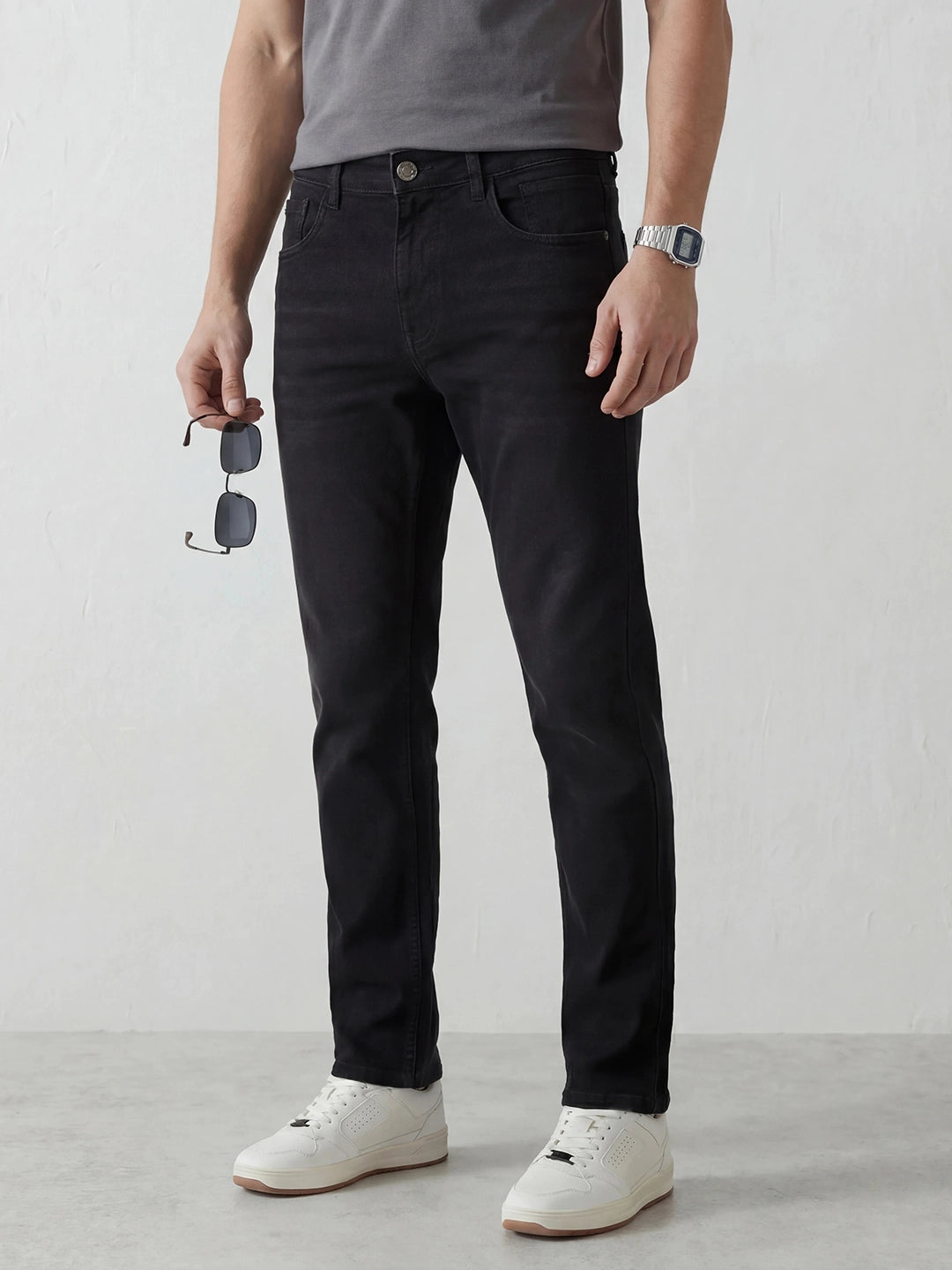 Faded Anti Fit Denim Jeans | Black