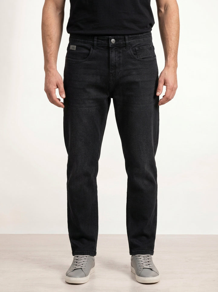 Classic Relaxed Fit Denim Jeans  | Black