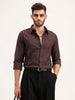 Textured Regular Fit Shirt | Brown