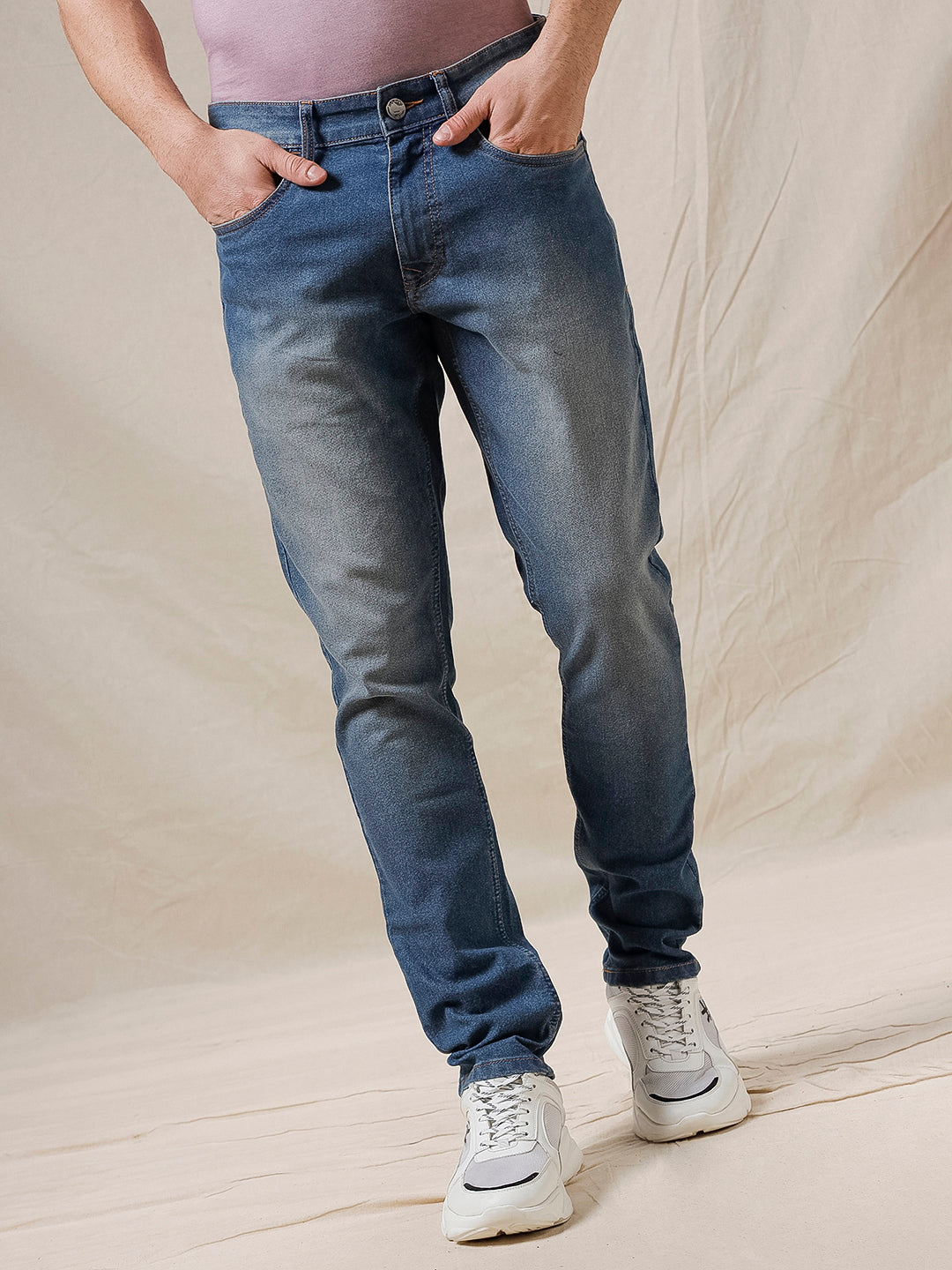 Faded Classic Med Stone Jeans