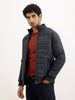 Classic Regular Fit Puffer Jacket | Blue