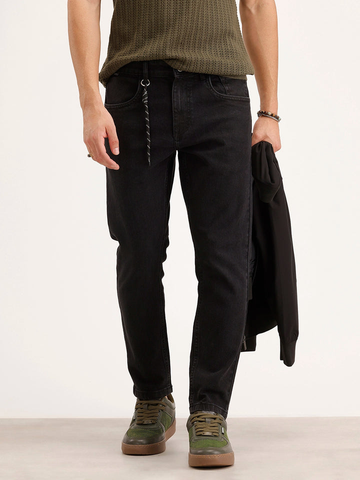 Skinny Crop Denim Jeans | Black