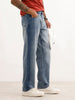 Faded Loose Fit Denim Jeans | Light Blue