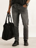 Washed Slim Crop Fit Denim Jeans | Grey