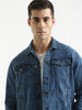 Classic Solid Blue Denim Jacket