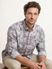Slim Fit AOP Full Sleeve Shirt | Purple